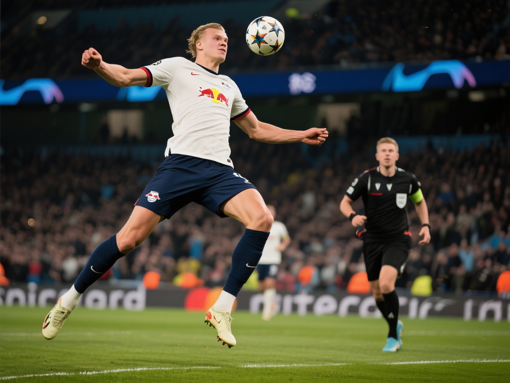 哈兰德前所未有进球方式：用罕见部位攻破球门